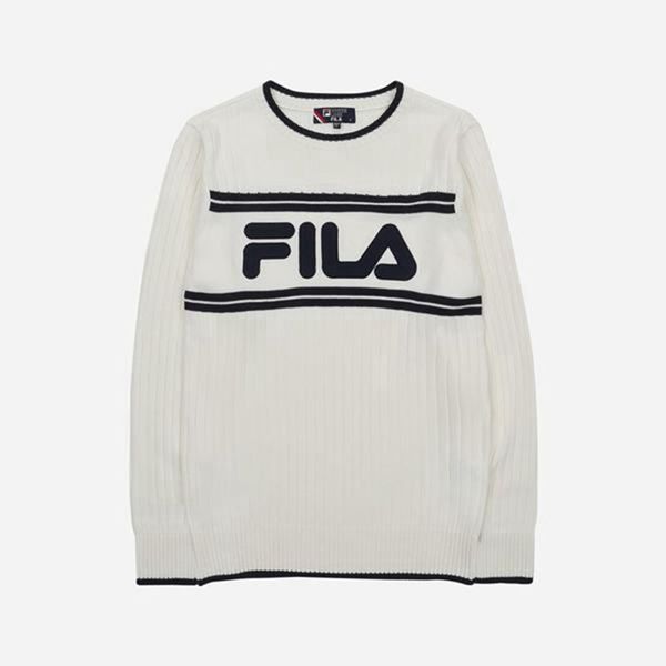 Moletons Fila Mulher Branco - Fila Line Off L/S Outlet Portugal,ZYXS-34759